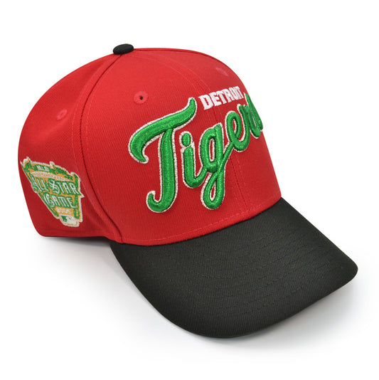 Detroit Tigers 2005 ALL-STAR GAME Exclusive New Era 59Fifty Fitted Hat - Scarlet/Green