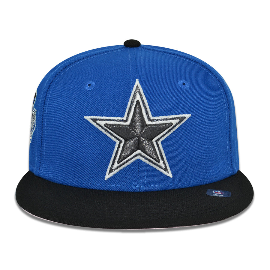 Dallas Cowboys "PRIME TIME PINKY" Exclusive New Era 59Fifty Fitted Hat - Blue Azure/Black/Pinky UV