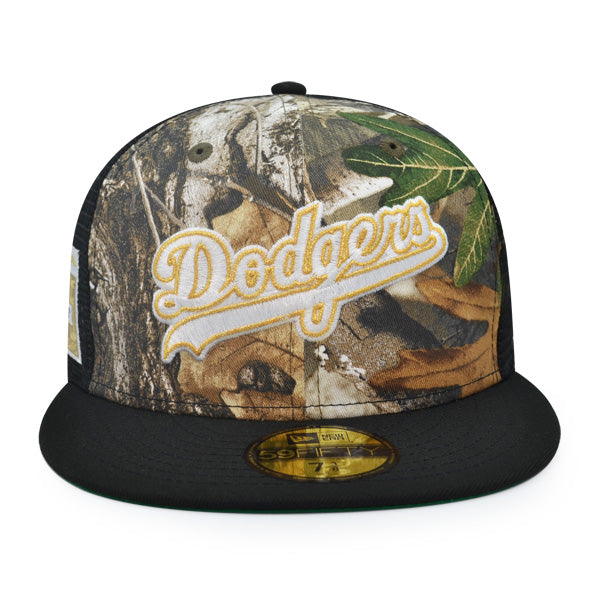 Brooklyn Dodgers Jackie Robinson 75 Great Years Trucker Exclusive New Era 59Fifty Fitted Hat - Real Tree Camo/Mesh