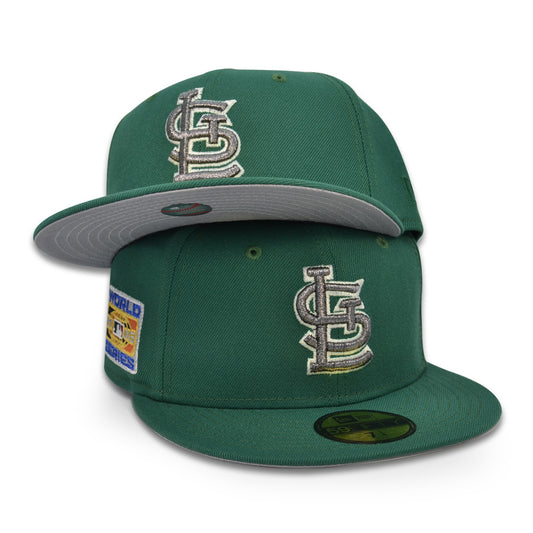 St.Louis Cardinals 2006 WORLD SERIES Exclusive New Era 59Fifty Fitted Hat - Emerald Green