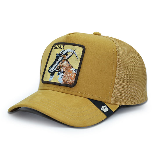 GOLDEN GOAT Goorin Bros Mesh Trucker Snapback Hat - Amber