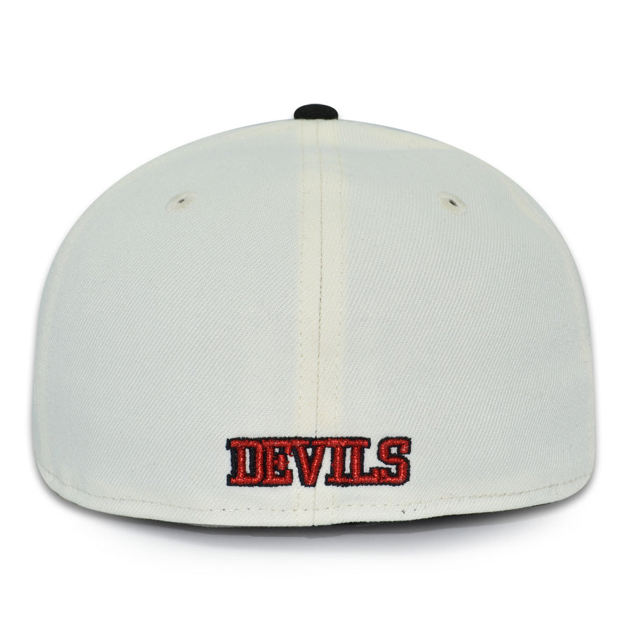 New Jersey Devils "NJ DEVIL" Exclusive New Era 59Fifty Fitted Hat - Chrome/Black
