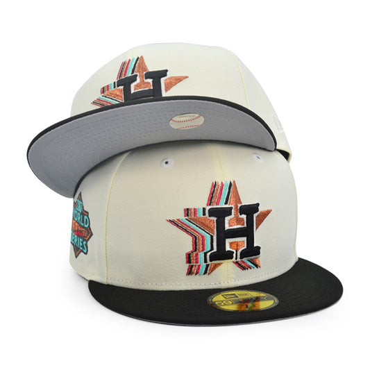 Houston Astros PRISM 2022 WORLD SERIES CHAMPIONS Exclusive New Era 59Fifty Fitted Hat -Chrome/Black