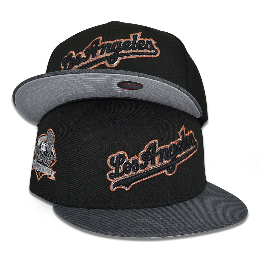 Los Angeles Dodgers "DIAMOND DYNASTY" Exclusive New Era 59Fifty Fitted Hat - Black/Dark Graphite