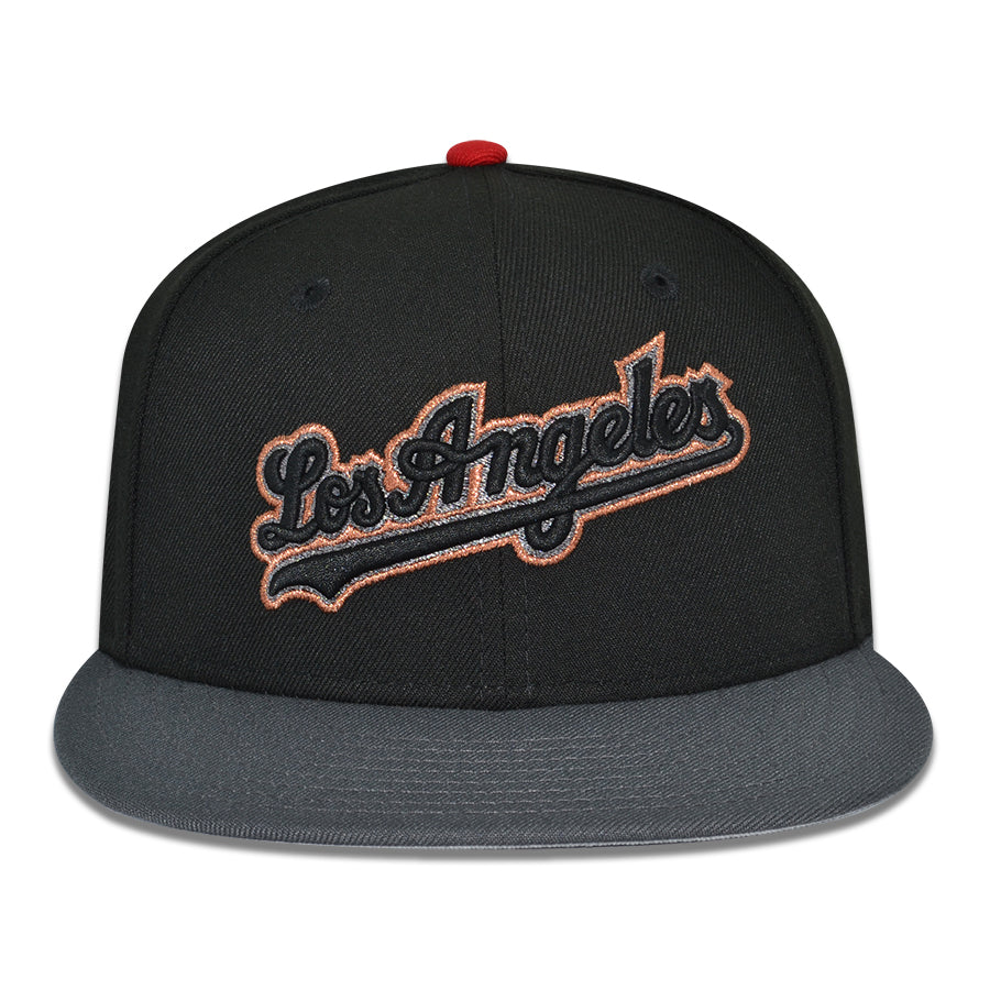 Los Angeles Dodgers "DIAMOND DYNASTY" Exclusive New Era 59Fifty Fitted Hat - Black/Dark Graphite