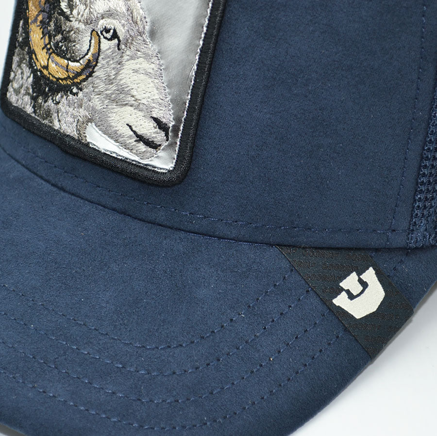 SILVER LEGEND Goorin Bros Mesh Trucker Snapback Hat - Navy Edge