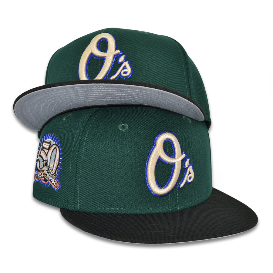 Baltimore Orioles "50th STATE" Exclusive New Era 59Fifty Fitted Hat - Dark Green/Black