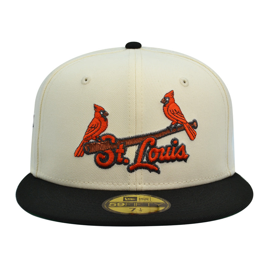 St.Louis Cardinals 100th Anniversary New Era Exclusive 59Fifty Fitted Hat - Chrome/Black