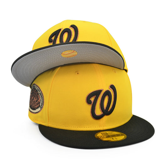 Washington Nationals 1969 ALL-STAR GAME 100th ANNIVERSARY Exclusive New Era 59Fifty Fitted Hat - Canary Yellow/Black