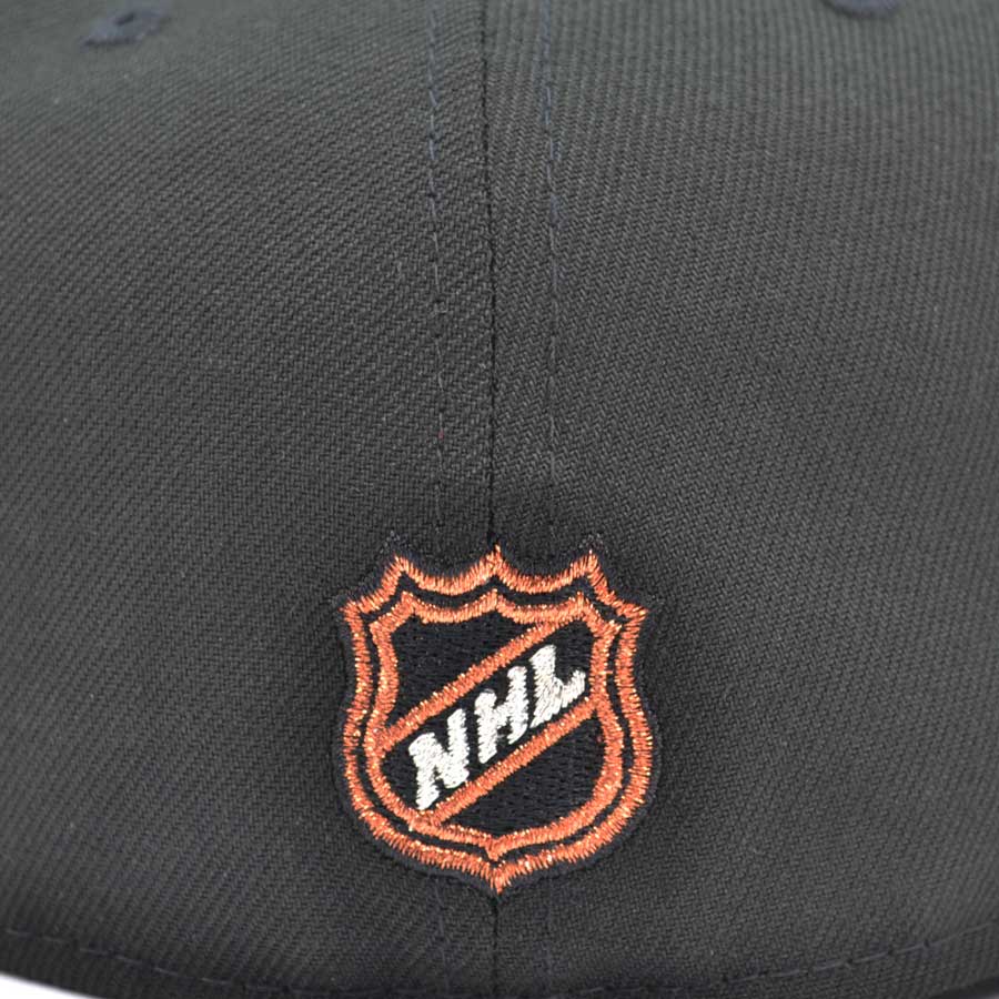 Anaheim Ducks "QUACK ATTACK" Exclusive New Era 59Fifty Fitted Hat - Black