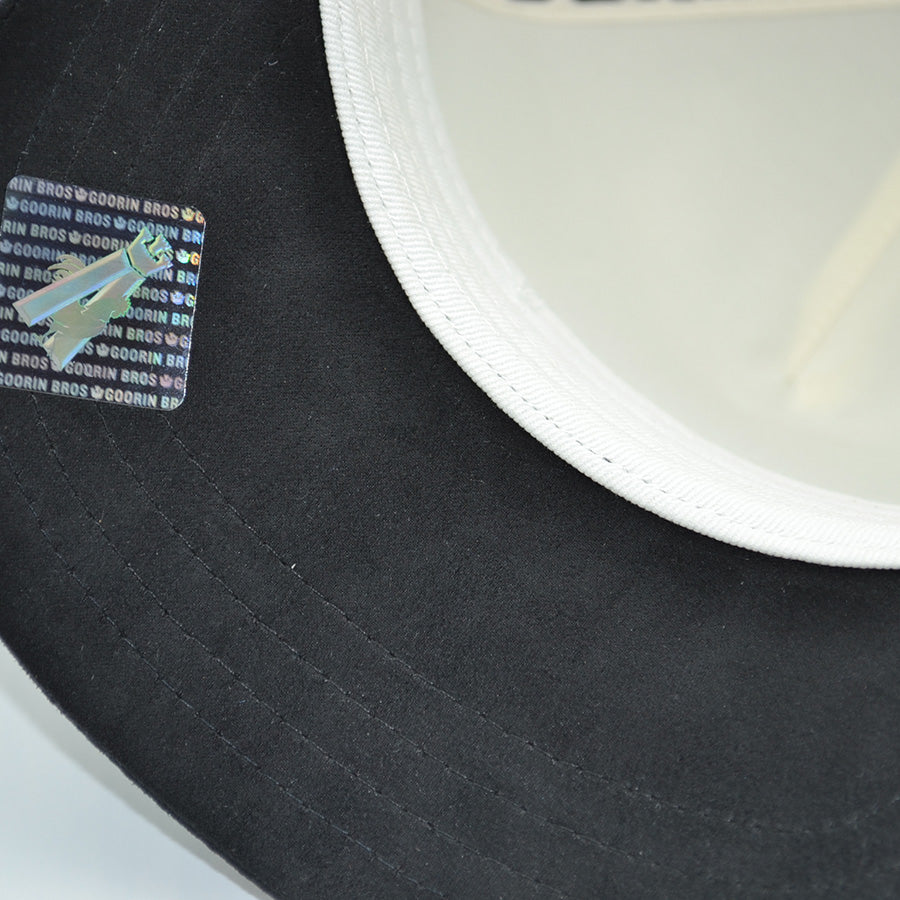 SUEDE RUTHLESS BULL Goorin Bros Mesh Trucker Snapback Hat - Dust/Black