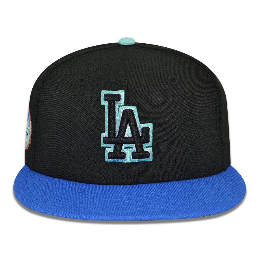 Los Angeles Dodgers "MAGICAL MAZE" Exclusive New Era 59Fifty Fitted Hat - Black/Blue Bead