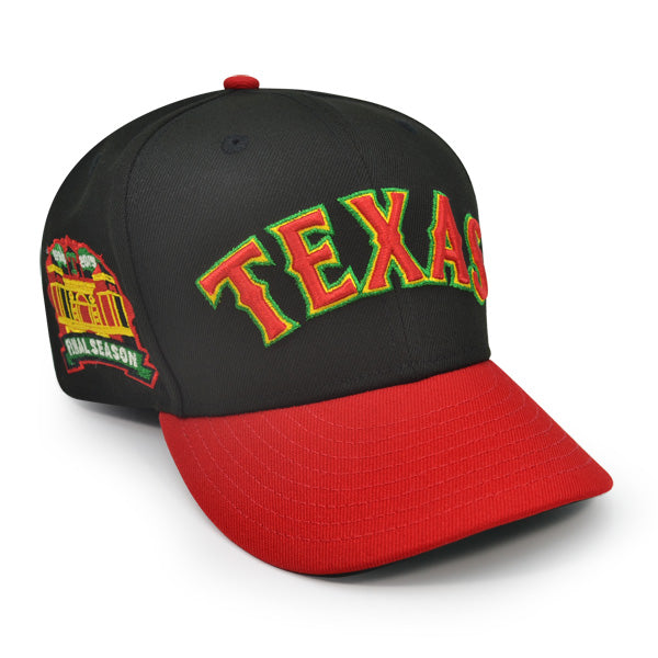 Texas Rangers FINAL SEASON Exclusive New Era 59Fifty Fitted Hat - Black/Red