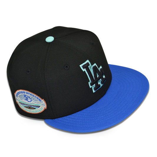 Los Angeles Dodgers "MAGICAL MAZE" Exclusive New Era 59Fifty Fitted Hat - Black/Blue Bead