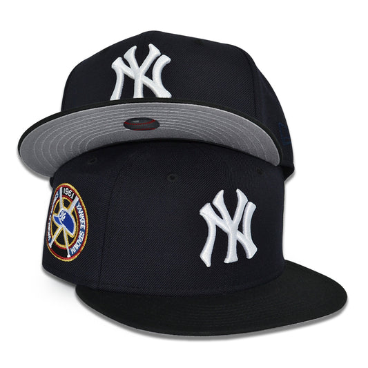 New York Yankees "TWINZ" Exclusive New Era 59Fifty Fitted Hat - Navy/Black