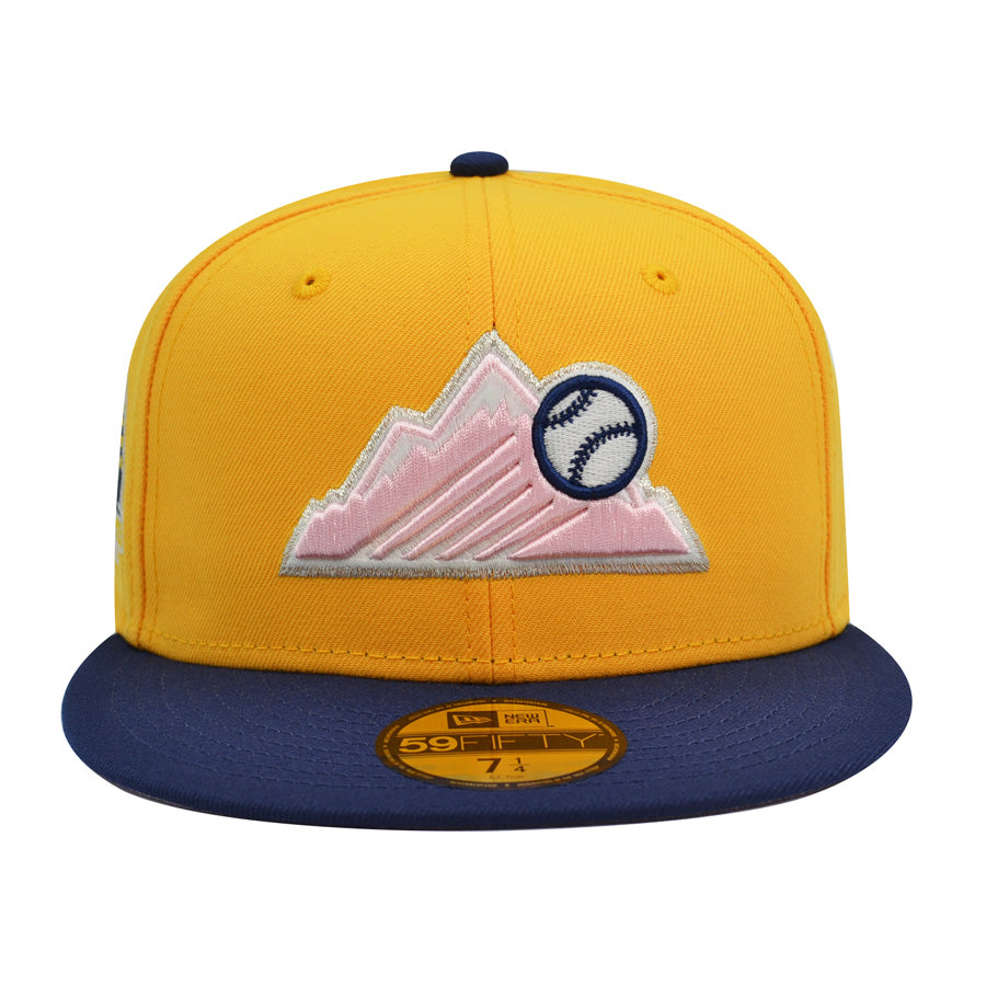 Colorado Rockies 30th Anniversary New Era Exclusive 59Fifty Fitted Hat - A-Gold/Navy