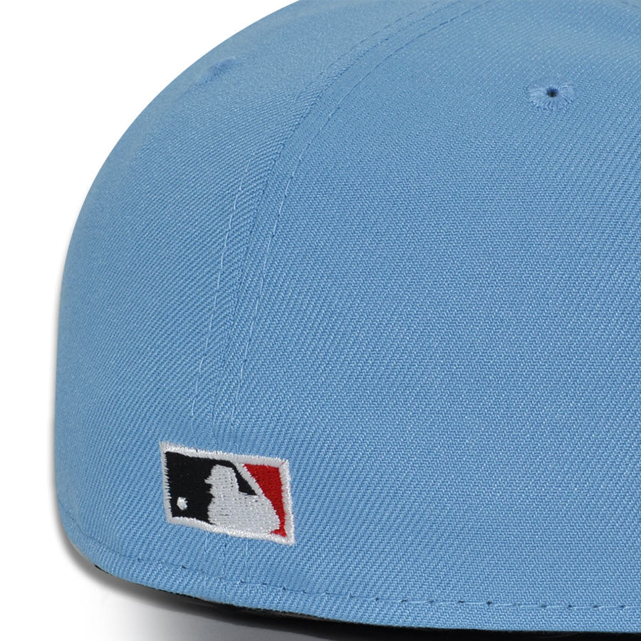 Oakland Athletics "LUCKY & JUSTICE" Exclusive New Era 59Fifty Fitted Hat - Sky/Black