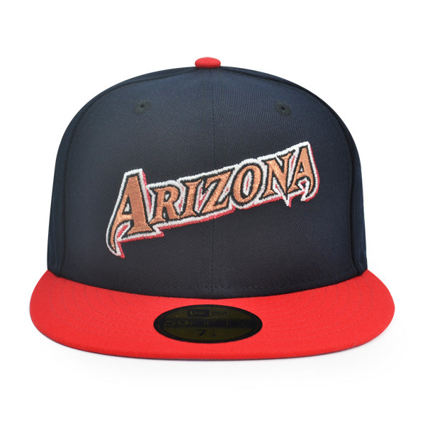 Arizona Diamondbacks 1989 INAUGURAL Exclusive New Era 59Fifty Fitted Hat - Navy/Red