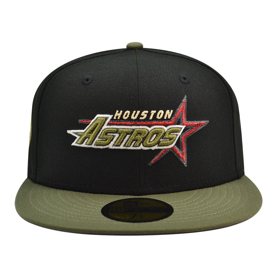 Houston Astros 35 Years New Era Exclusive 59Fifty Fitted Hat - Black/Rifle