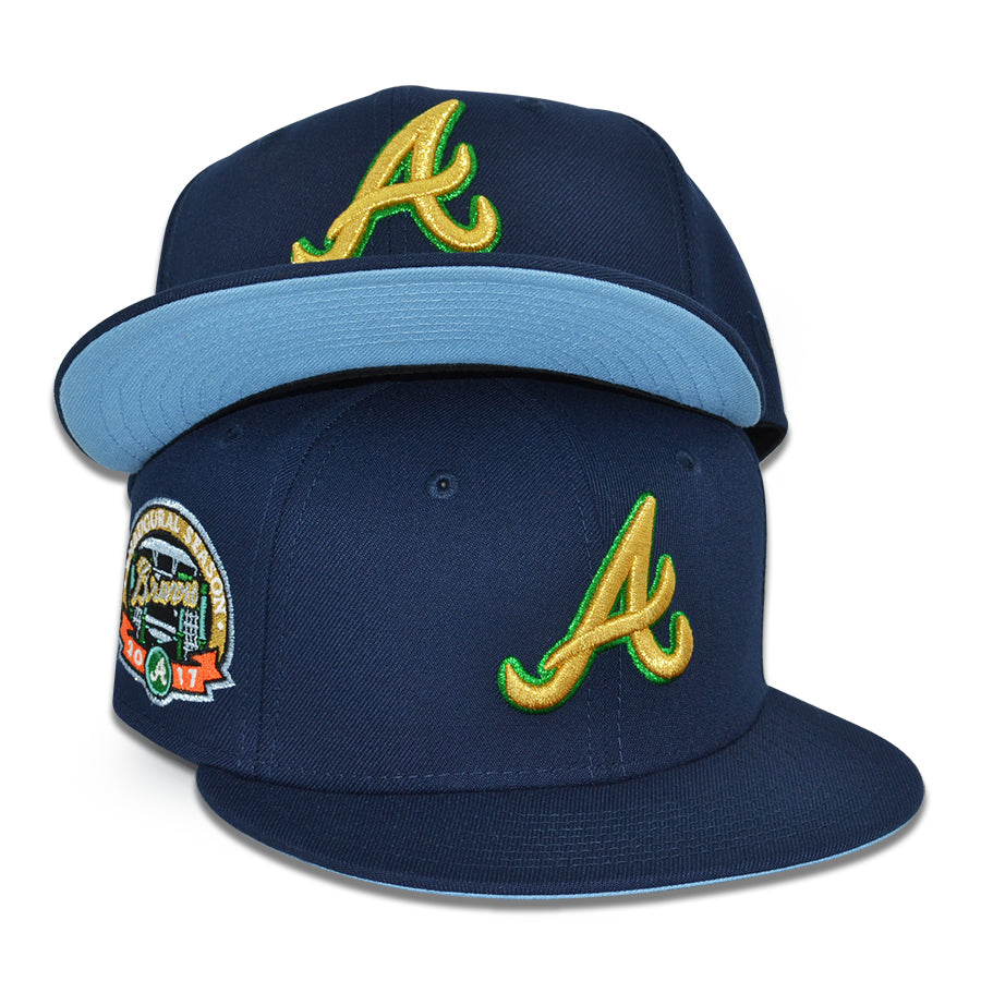 Atanta Braves "KING OF ATLANTIS" Exclusive New Era 59Fifty Fitted Hat - Oceanside/Icy UV