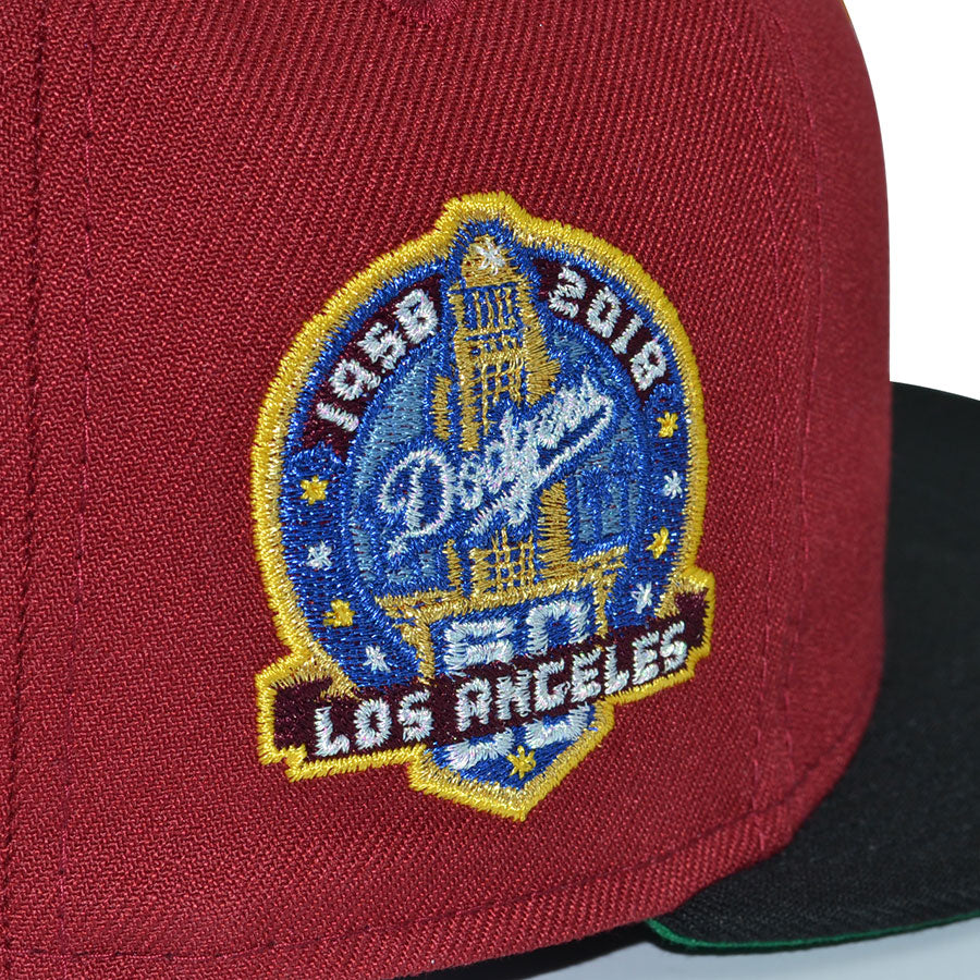 Los Angeles Dodgers "MONICA & QUINCY" Exclusive New Era 59Fifty Fitted Hat - Brick/Black