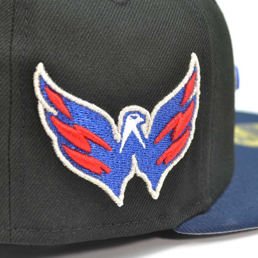 Washington Capitals "ALL CAPS" Exclusive New Era 59Fifty Fitted Hat - Black/Navy