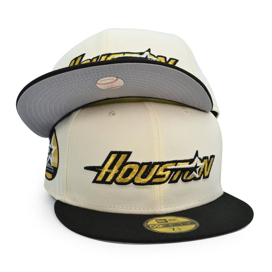 Houston Astros 35 Years Exclusive New Era 59Fifty Fitted Hat - Chrome/Black