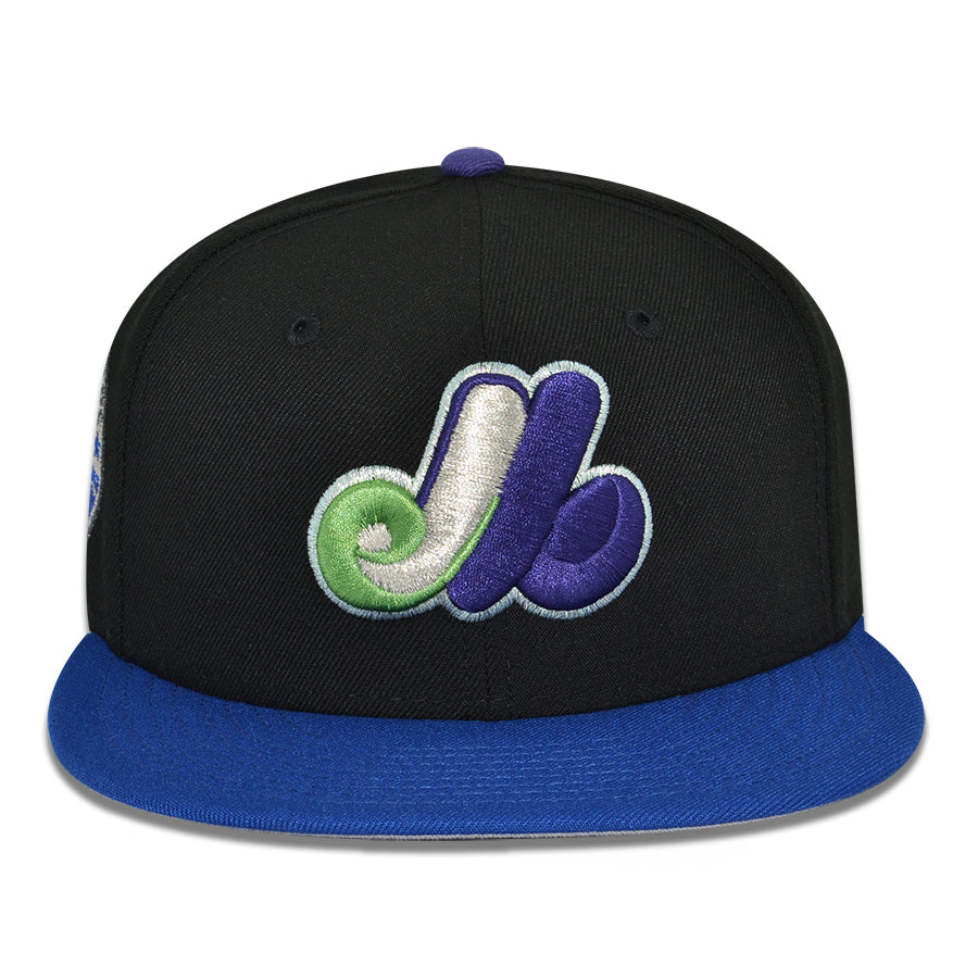 Montreal Expos "MOJO" Exclusive New Era 59Fifty Fitted Hat - Black/Light Royal