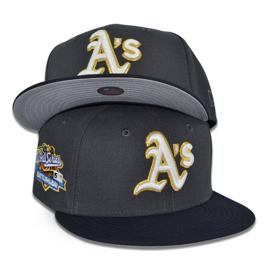 Oakland Athletics "AKAZA vs RENGOKU" Exclusive New Era 59Fifty Fitted Hat - Dark Graphite/Navy