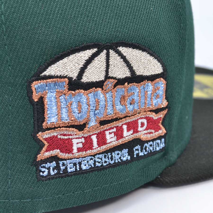Tampa Bay Devils "BAYSHORE BLVD" Exclusive New Era 59Fifty Fitted Hat - Dark Green/Black