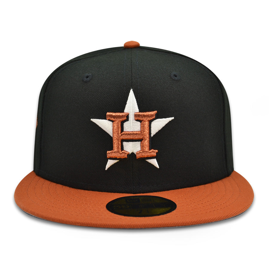 Houston Astros "HOOK'EM 2.0" Exclusive New Era 59Fifty Fitted Hat - Black/Rust