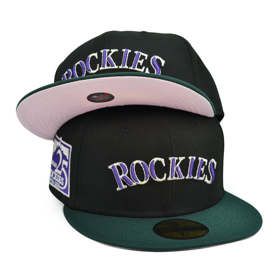 Colorado Rockies 25th ANNIVERSARY Exclusive New Era 59Fifty Fitted Hat - Black