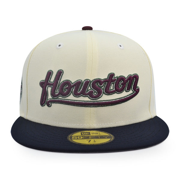 Houston Astros 45 YEARS Exclusive New Era 59Fifty Fitted Hat -Chrome/Navy