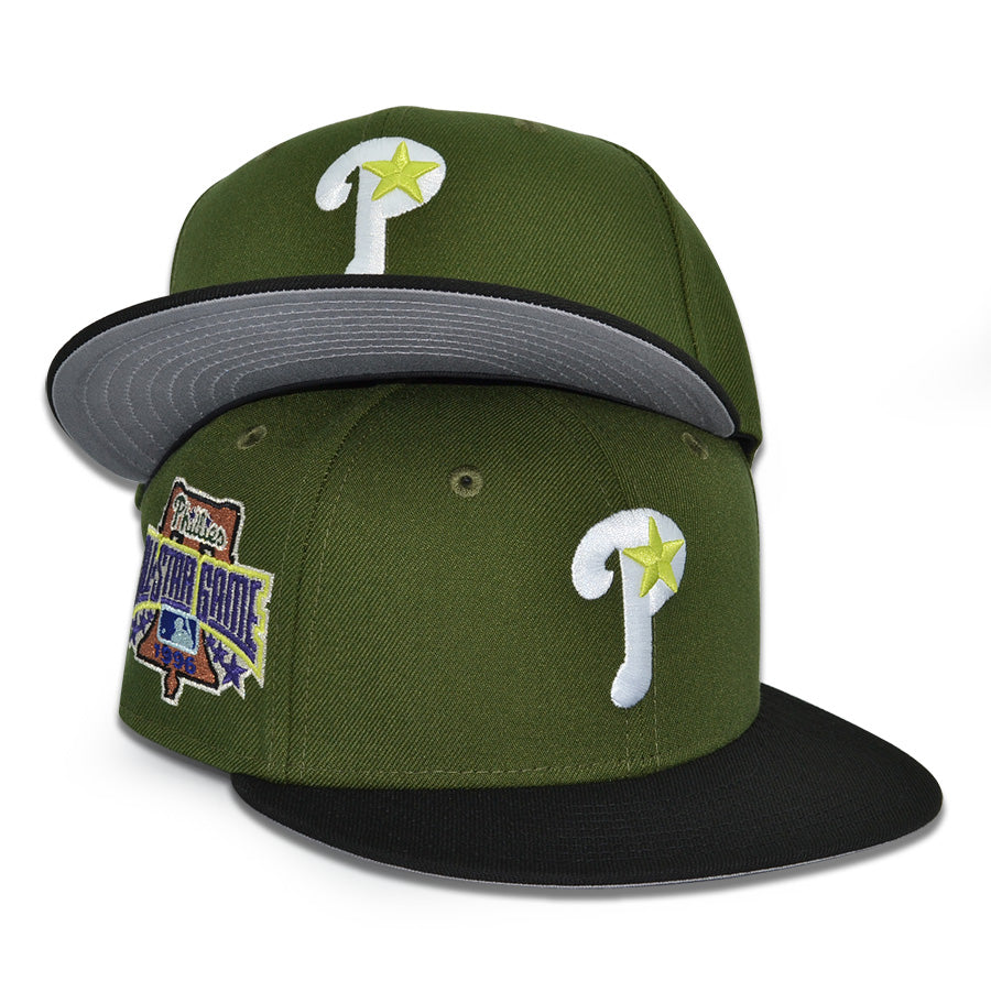 Philadelphia Phillies "PIONEER PHILLIES" Exclusive New Era 59Fifty Fitted Hat - Rifle Green/Black