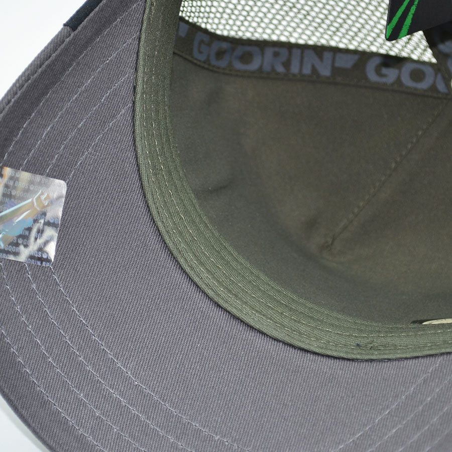 OUTLAW SERPENT Goorin Bros Mesh Trucker Snapback Hat - Palm