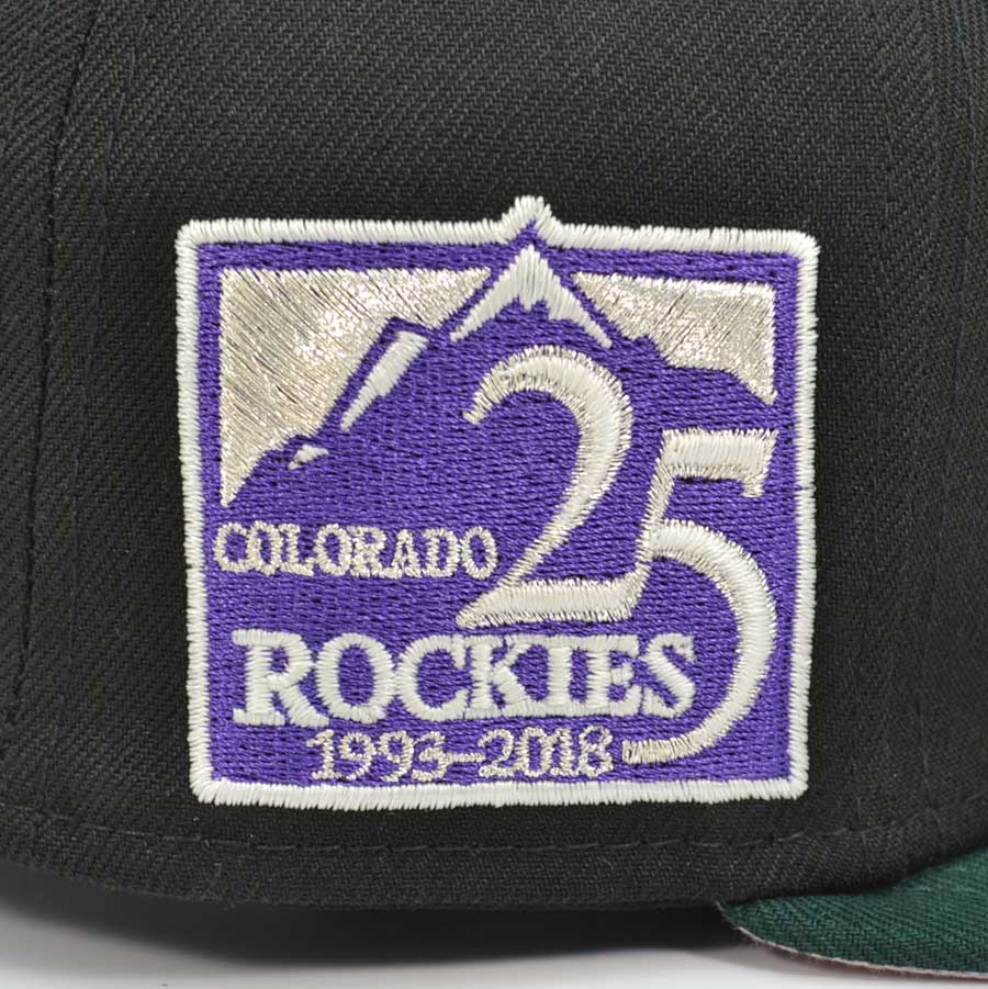 Colorado Rockies 25th ANNIVERSARY Exclusive New Era 59Fifty Fitted Hat - Black