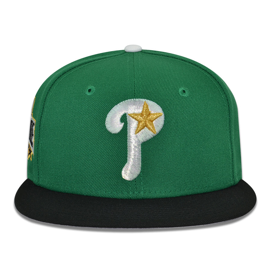 Philadelphia Phillies "FLY PHILLY FLY" Exclusive New Era 59Fifty Fitted Hat - Kelly/Black