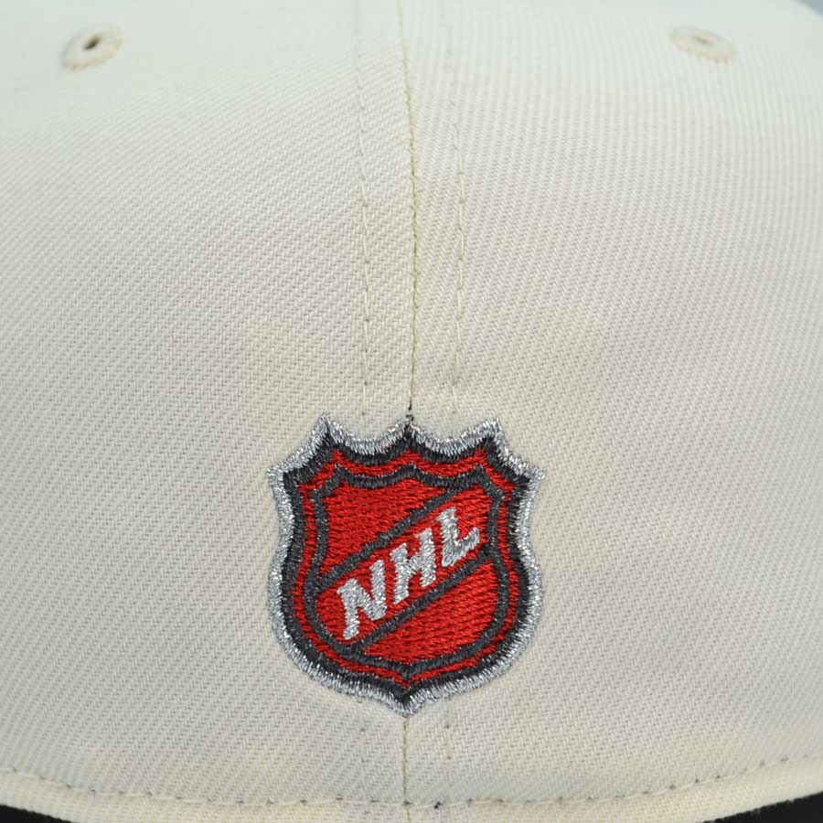 Detroit Red Wings "THE CLASSIC" Exclusive New Era 59Fifty Fitted Hat - Chrome/Black
