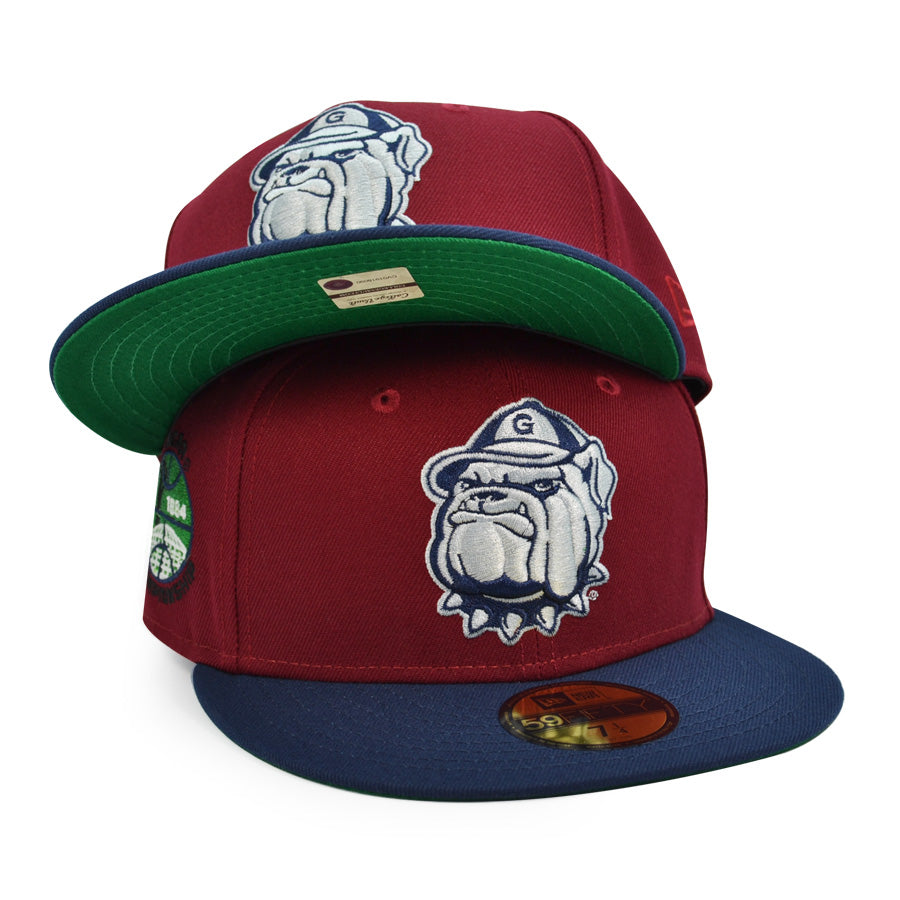 Georgetown Hoyas 1984 NCAA Championship Exclusive New Era 59Fifty Fitted Hat - Maroon/Navy