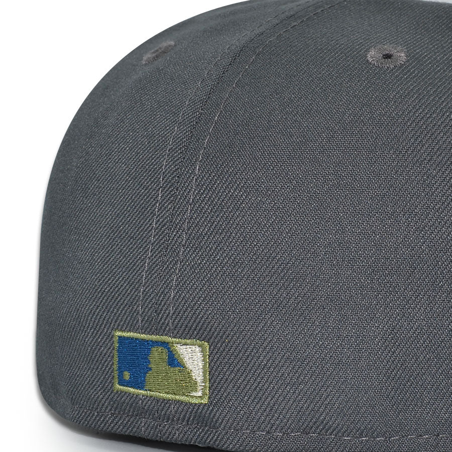 Oakland Athletics "BURNING ASH" Exclusive New Era 59Fifty Fitted Hat - Dark Graphite