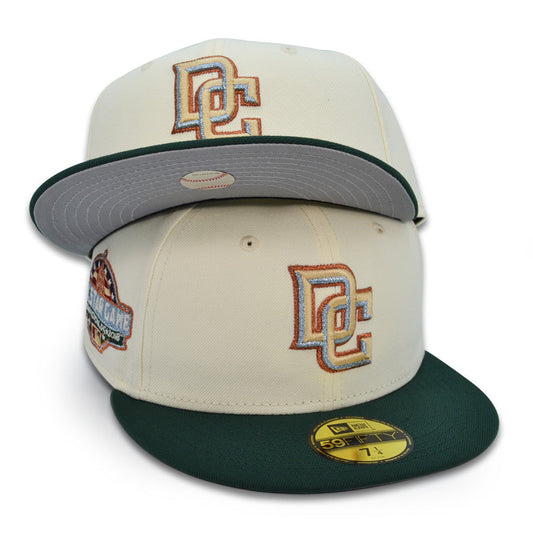 🚨PRE-ORDER ONLY🚨SHIPPING MID TO LATE AUGUST 2024: Washington Nationals D.C. 2018 All-Star Game "CROWN ABOUT NOTHING" Exclusive New Era 59Fifty Fitted Hat - Chrome/DkGreen
