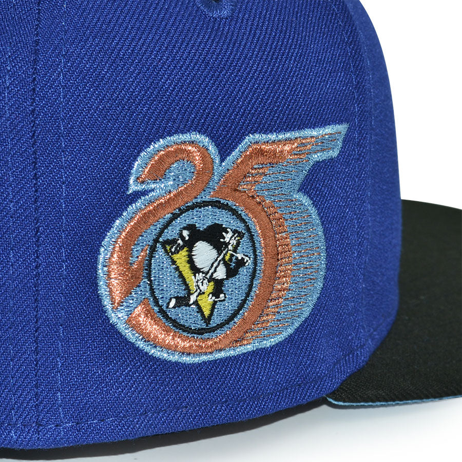 Pittsburgh Penguins "EMPEROR" Exclusive New Era 59Fifty Fitted Hat - Dark Royal/Black