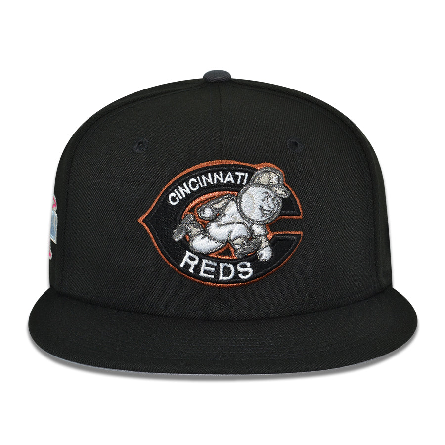 Cincinnati Reds "CABLE" Exclusive New Era 59Fifty Fitted Hat - Black