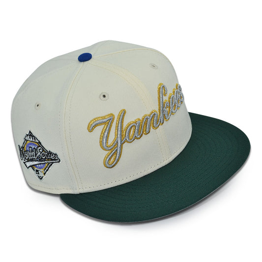 New York Yankees "WALL STREET" Exclusive New Era 59Fifty Fitted Hat - Chrome/Dark Green