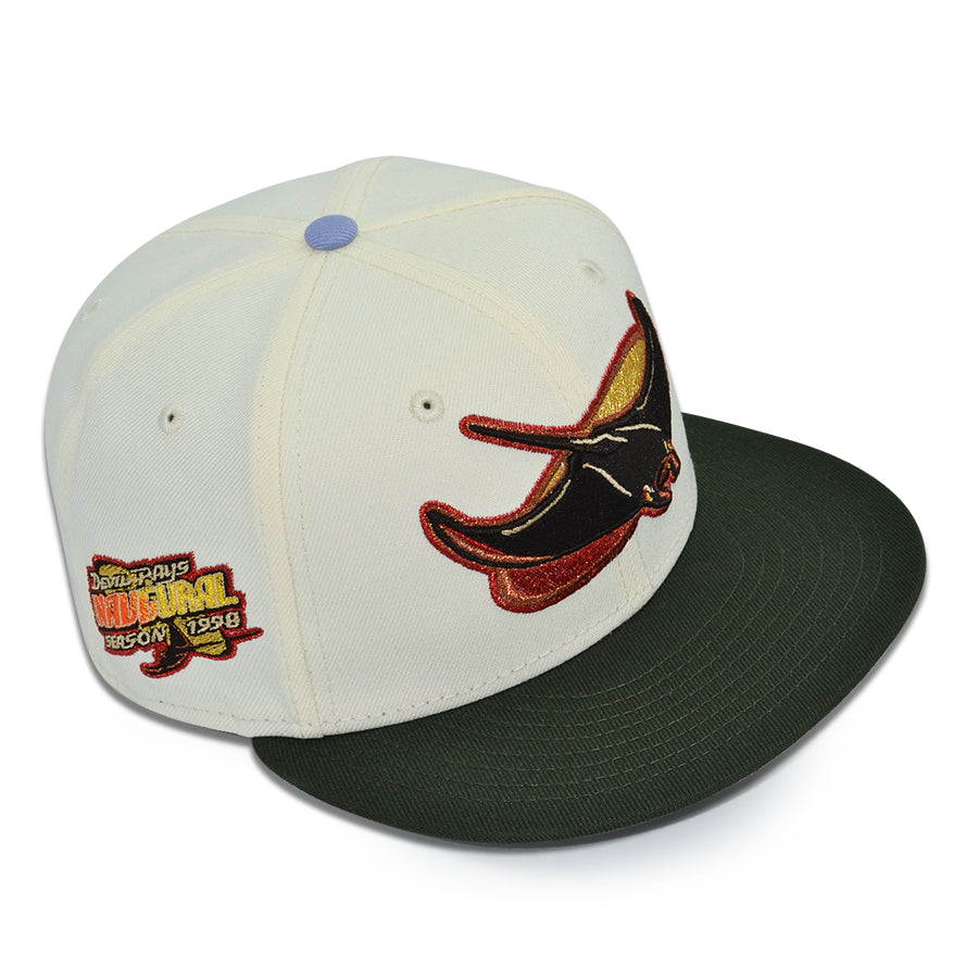 Tampa Bay Devil Rays “OUTBACK LEGEND" Exclusive New Era 59Fifty Fitted Hat - Chrome/Dark Seawood