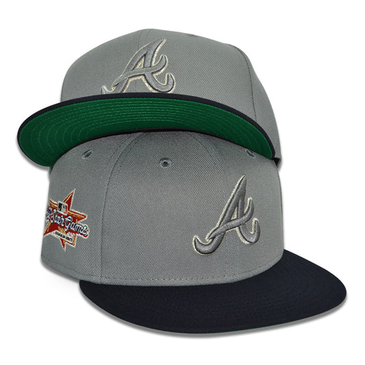 Atlanta Braves "BIG BATTY" Exclusive New Era 59Fifty Fitted Hat - Misty Morning/Black