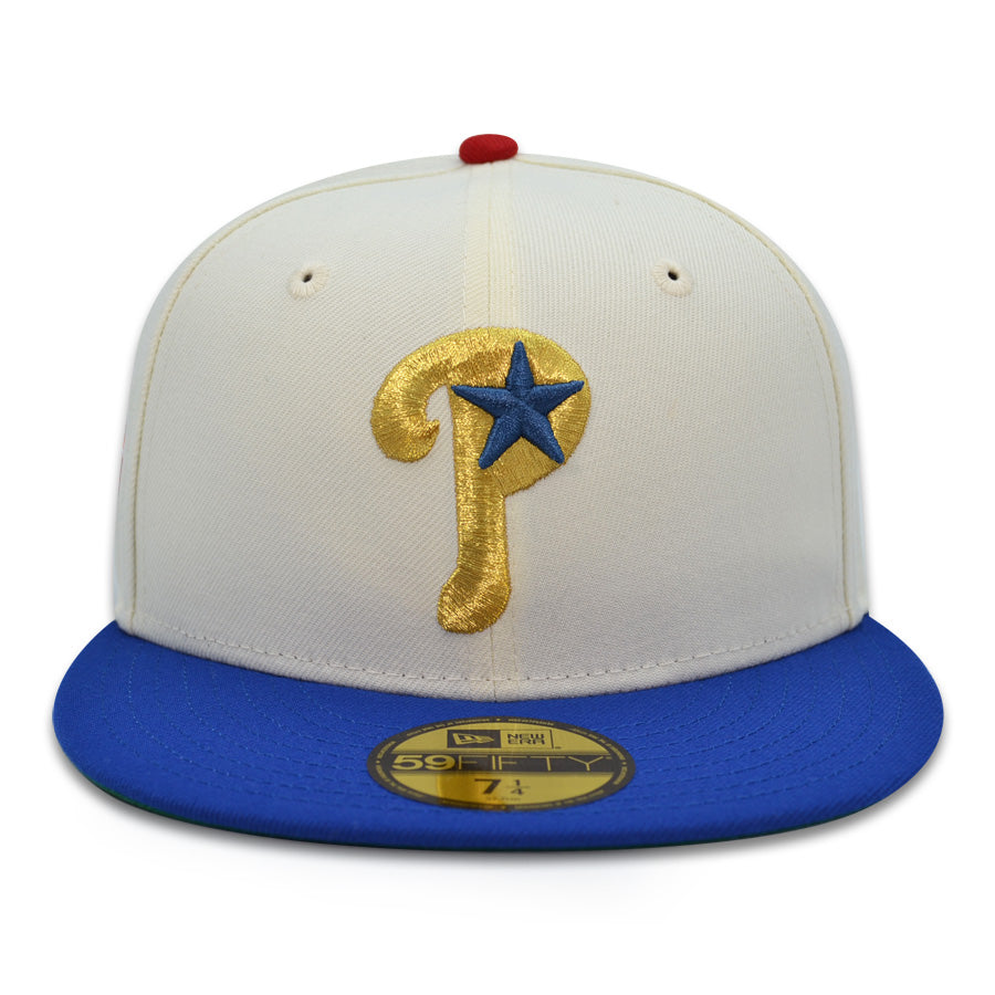 Philadelphia Phillies "INDEPENDENCE" Exclusive New Era 59Fifty Fitted Hat - Chrome/Calm Blue