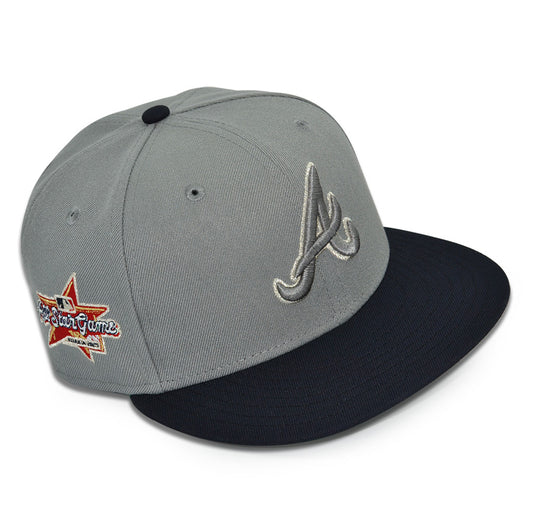 Atlanta Braves "BIG BATTY" Exclusive New Era 59Fifty Fitted Hat - Misty Morning/Black
