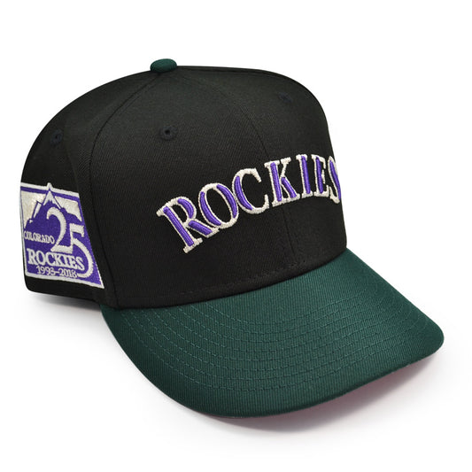 Colorado Rockies 25th ANNIVERSARY Exclusive New Era 59Fifty Fitted Hat - Black