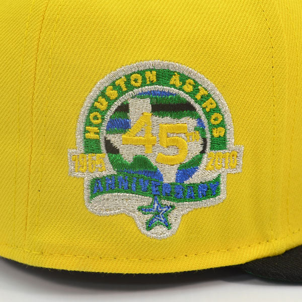 Houston Astros 45th ANNIVERSARY Exclusive New Era 59Fifty Fitted Hat - Yellow/Black